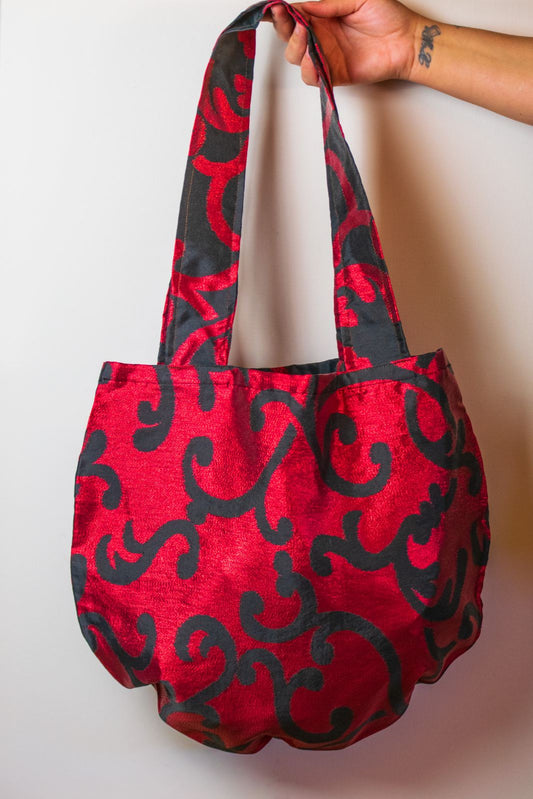 Χειροποίητο Tote Bag "Shiny Red"