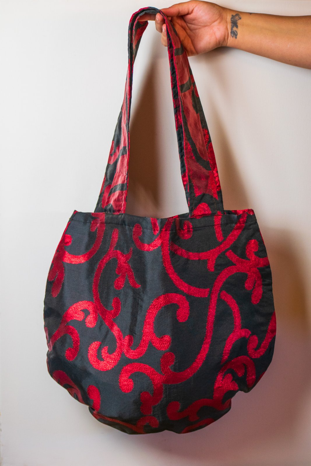 Χειροποίητο Tote Bag "Shiny Red"